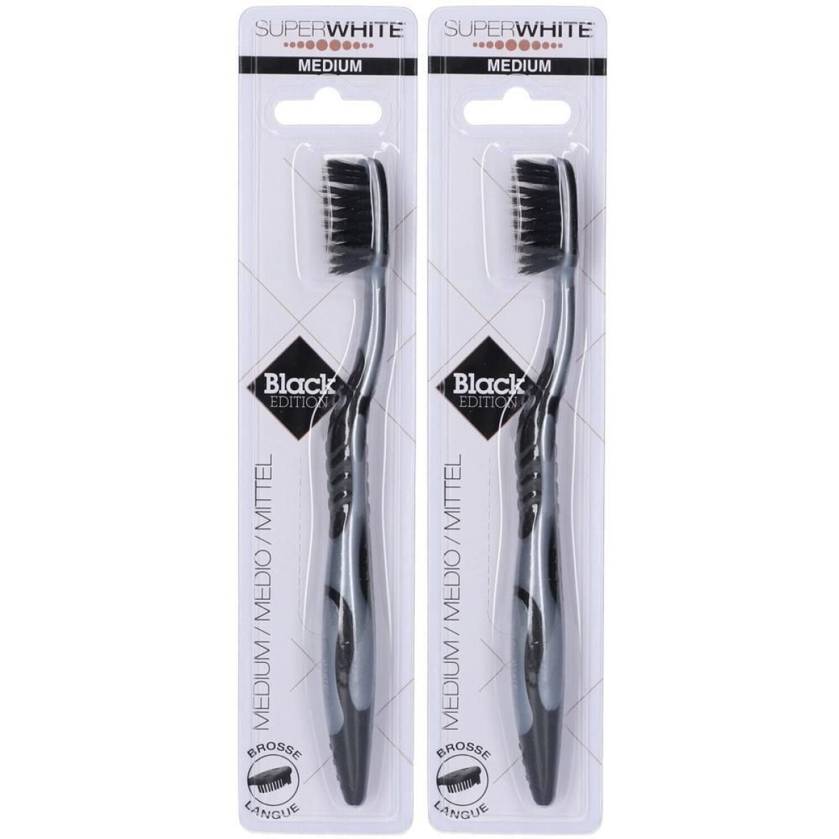 Cerca Offerte di superwhite spazzolino medio black edition 2x1 st e acquista online