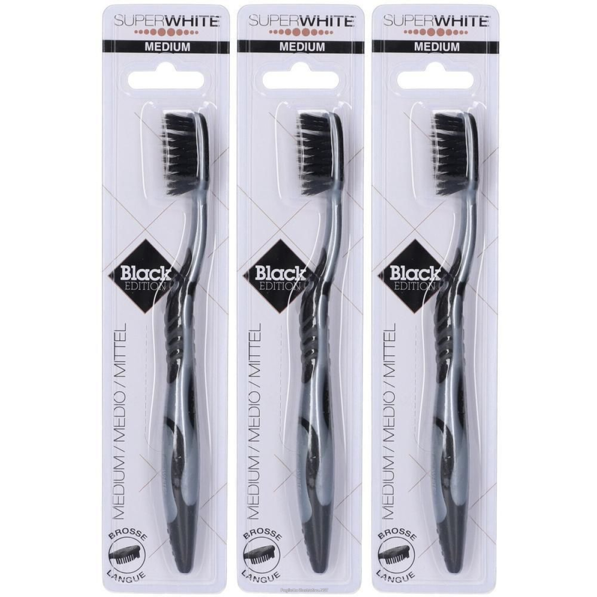 Cerca Offerte di superwhite spazzolino medio black edition 3x1 st e acquista online