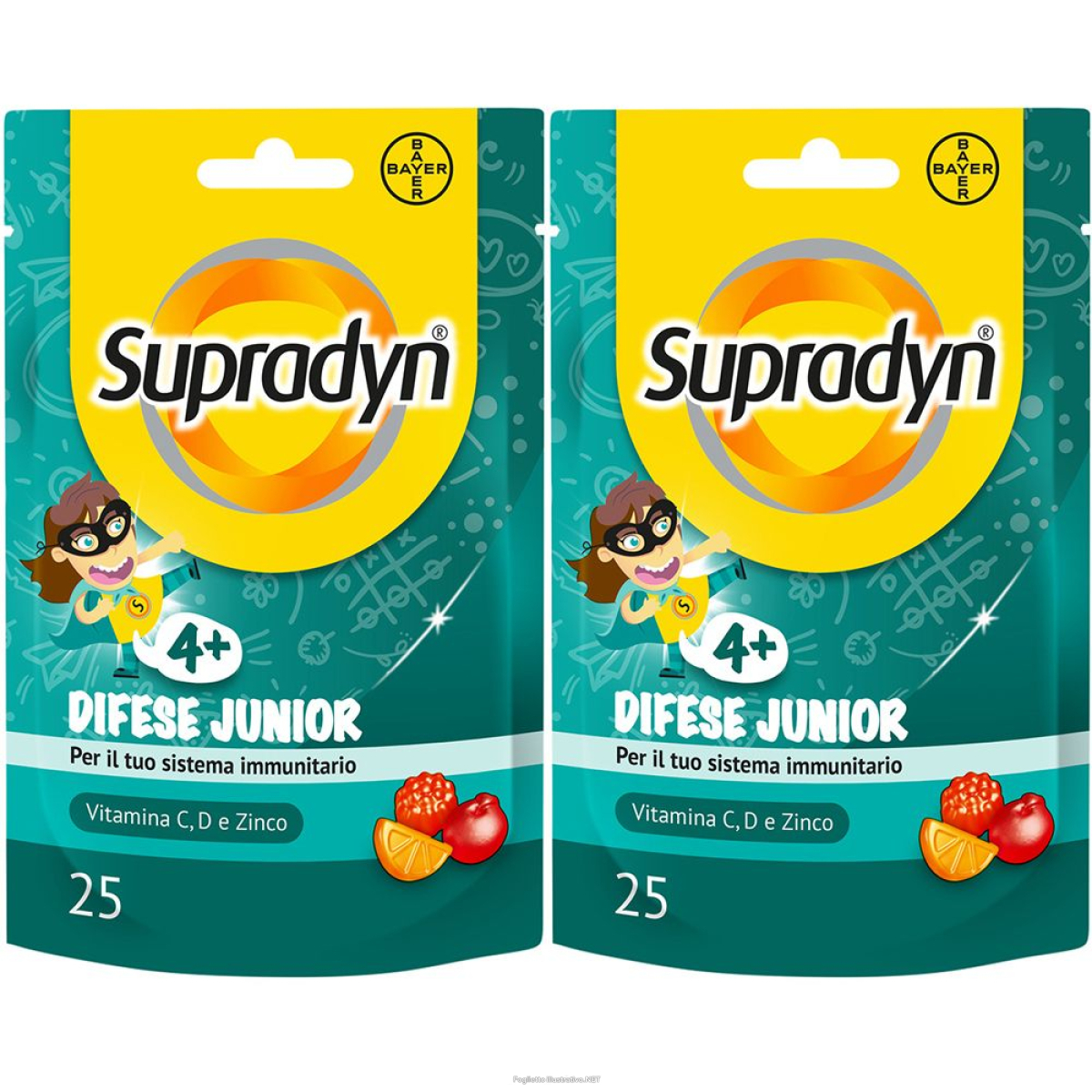 Cerca Offerte di supradyn difese junior per bambini caramelle gommose set da 2 2x41,25 e acquista online