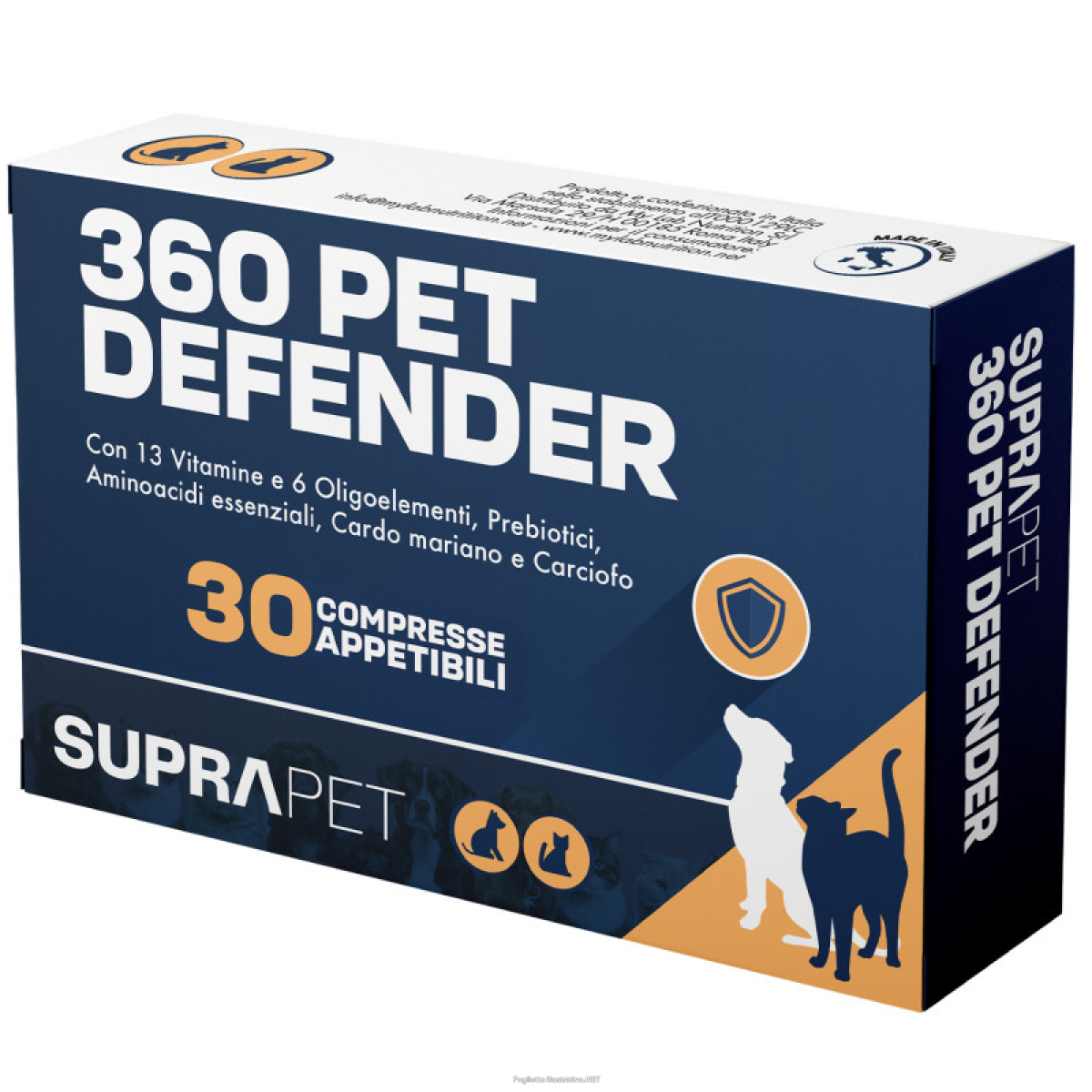 Cerca Offerte di suprapet 360° pet defender integratore multivitaminico cane e gatto 30 compresse appetibili e acquista online