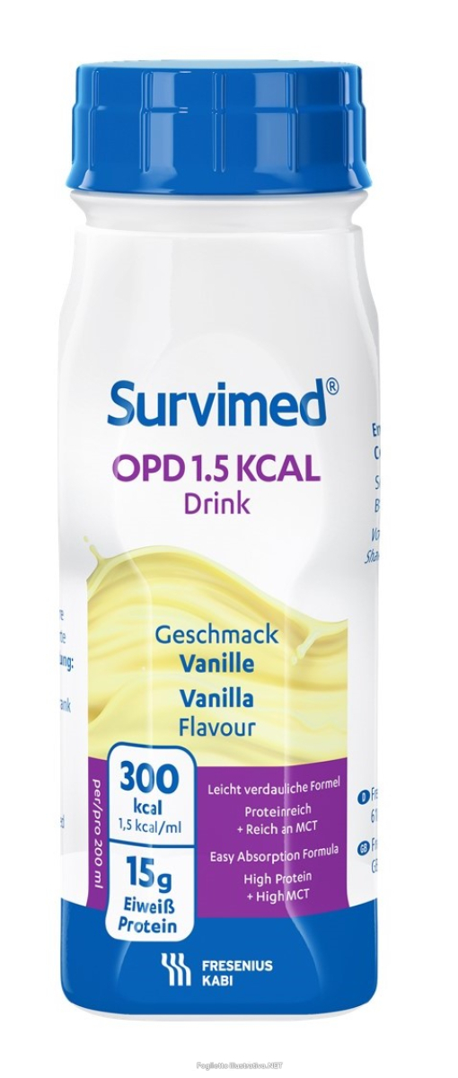 Cerca Offerte di survimed opd 1.5 kcal drink alimento a fini medici speciali per malassorbimento e malnutrizione gusto vaniglia 4 x 200ml e acquista online