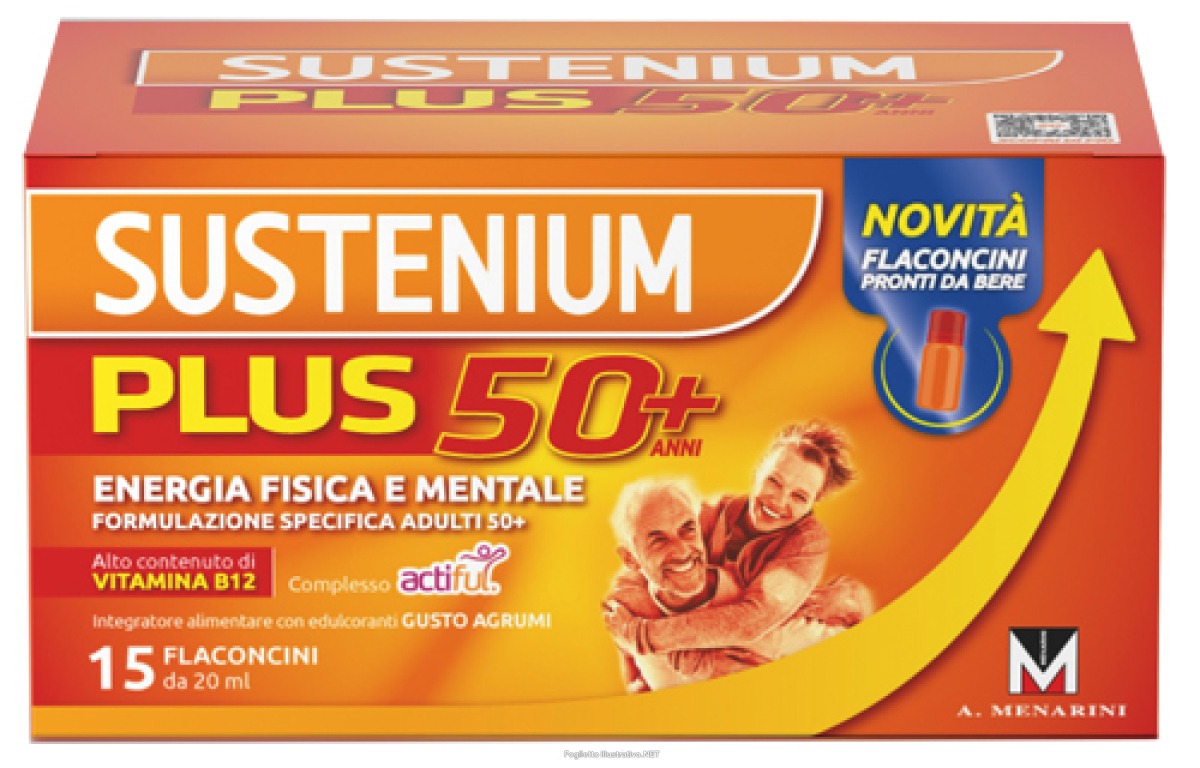 Cerca Offerte di sustenium plus 50+ integratore per energia fisica e mentale 15 flaconcini 20ml e acquista online