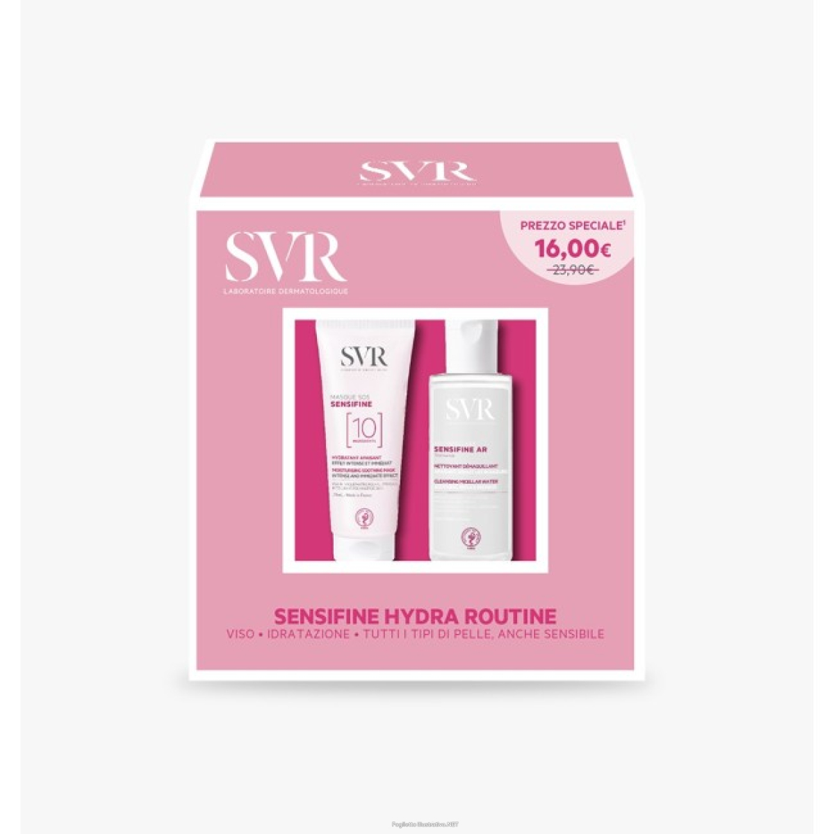 Cerca Offerte di svr sensifine hydra routine maschera viso e acqua micellare e acquista online