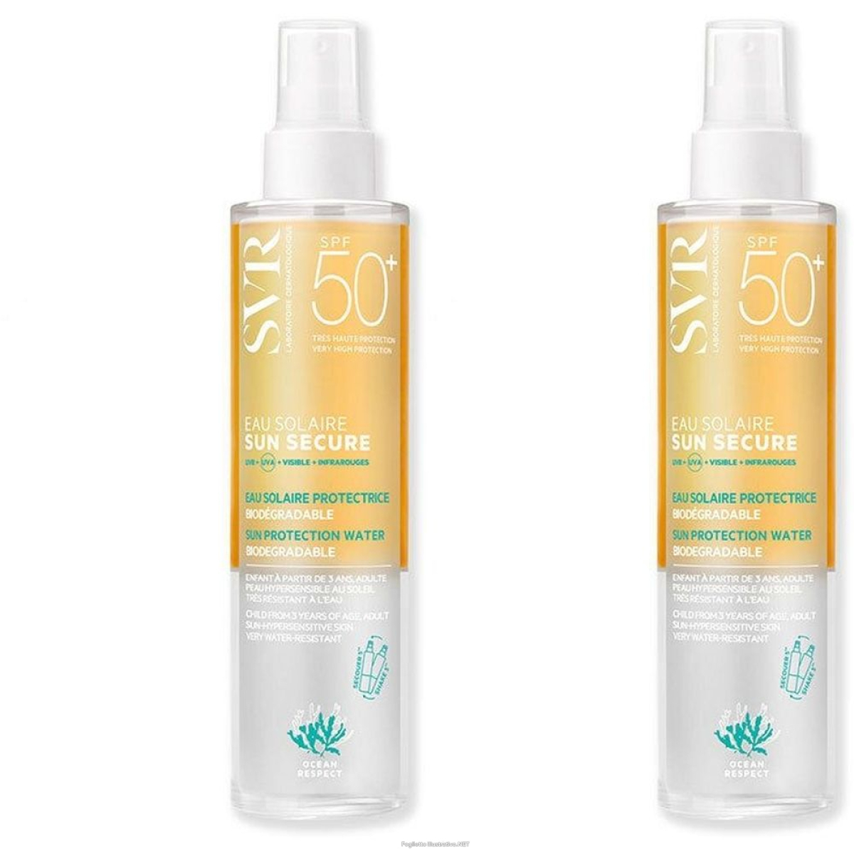 Cerca Offerte di svr sun secure eau solaire spf50+ set da 2 2x200 ml crema solare e acquista online