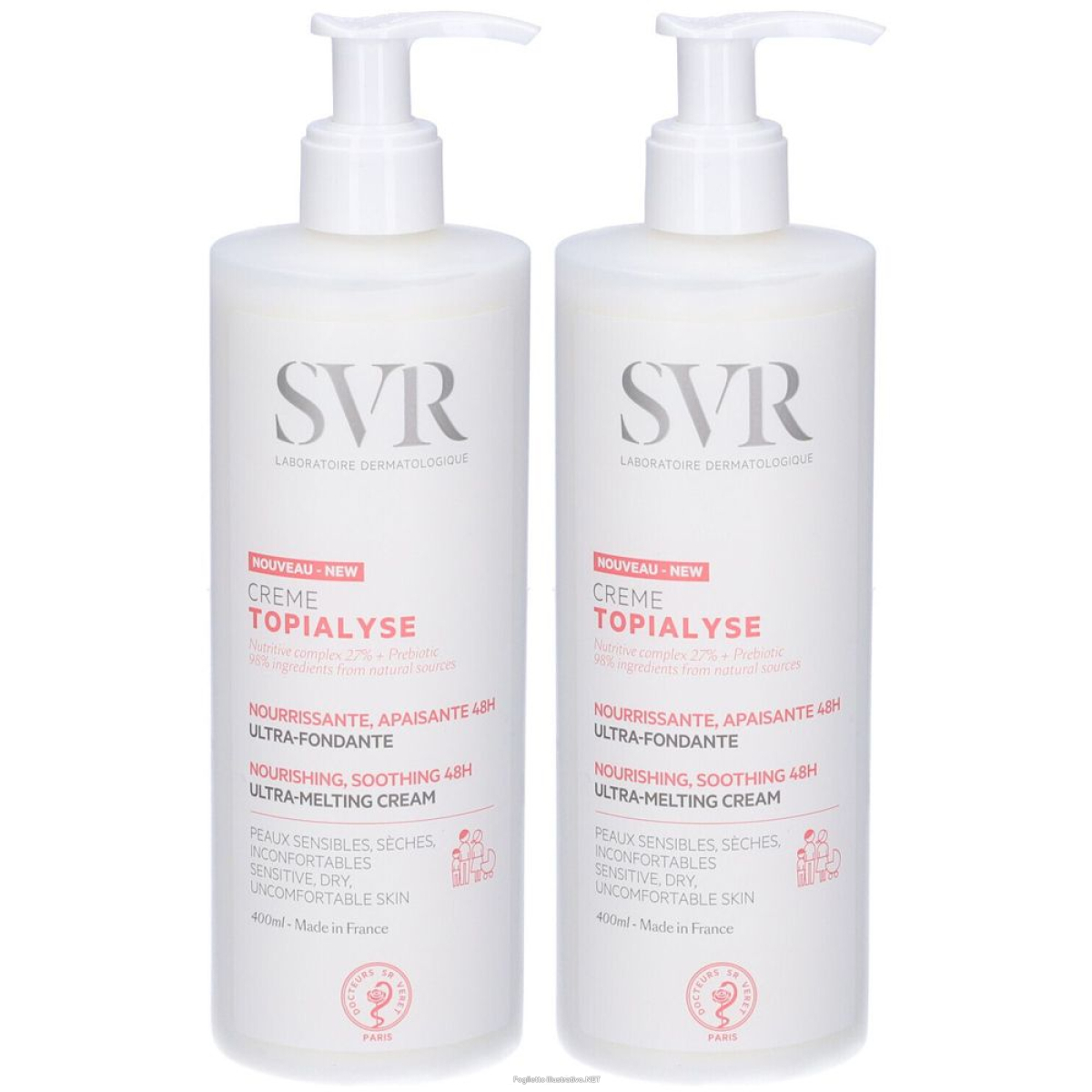 Cerca Offerte di svr topialyse ultra melting cream set da 2 2x400 ml crema e acquista online