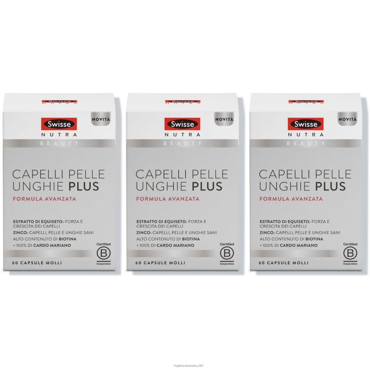 Cerca Offerte di swisse capelli pelle unghie plus integratore capsule molli 3x67,2 g ca e acquista online