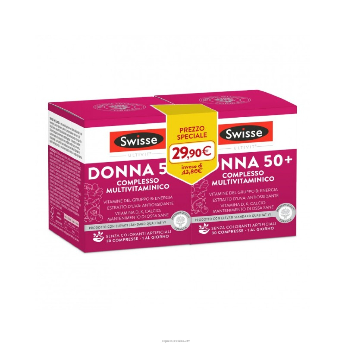 Cerca Offerte di swisse multivitaminico donna 50+ 30 compresse bipack e acquista online