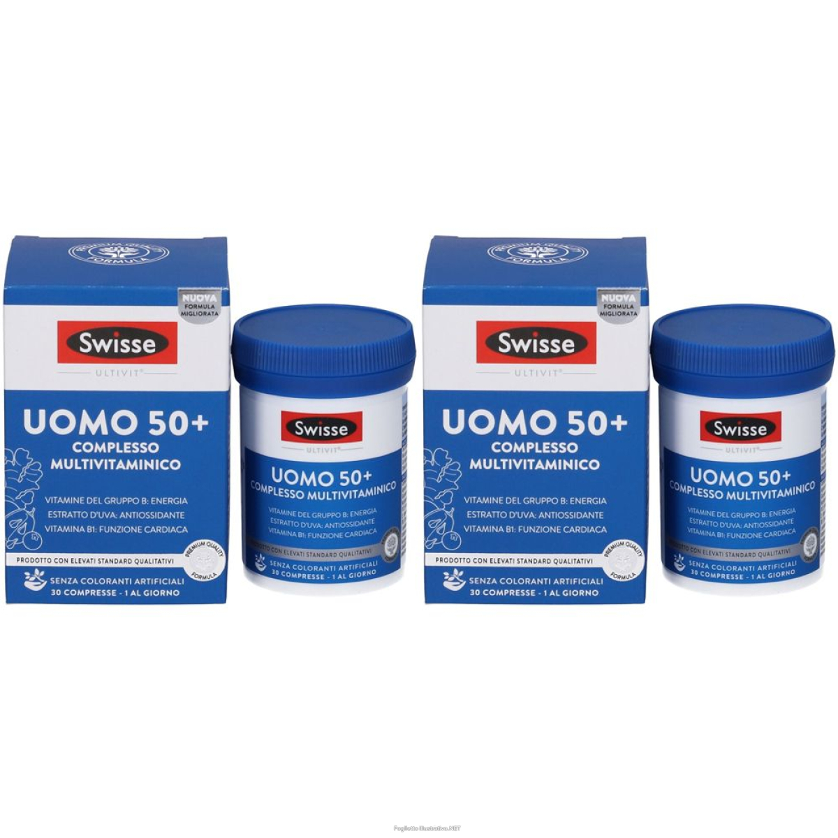 Cerca Offerte di swisse uomo 50+ complesso multivitaminico set da 2 2x43,2 g compresse e acquista online