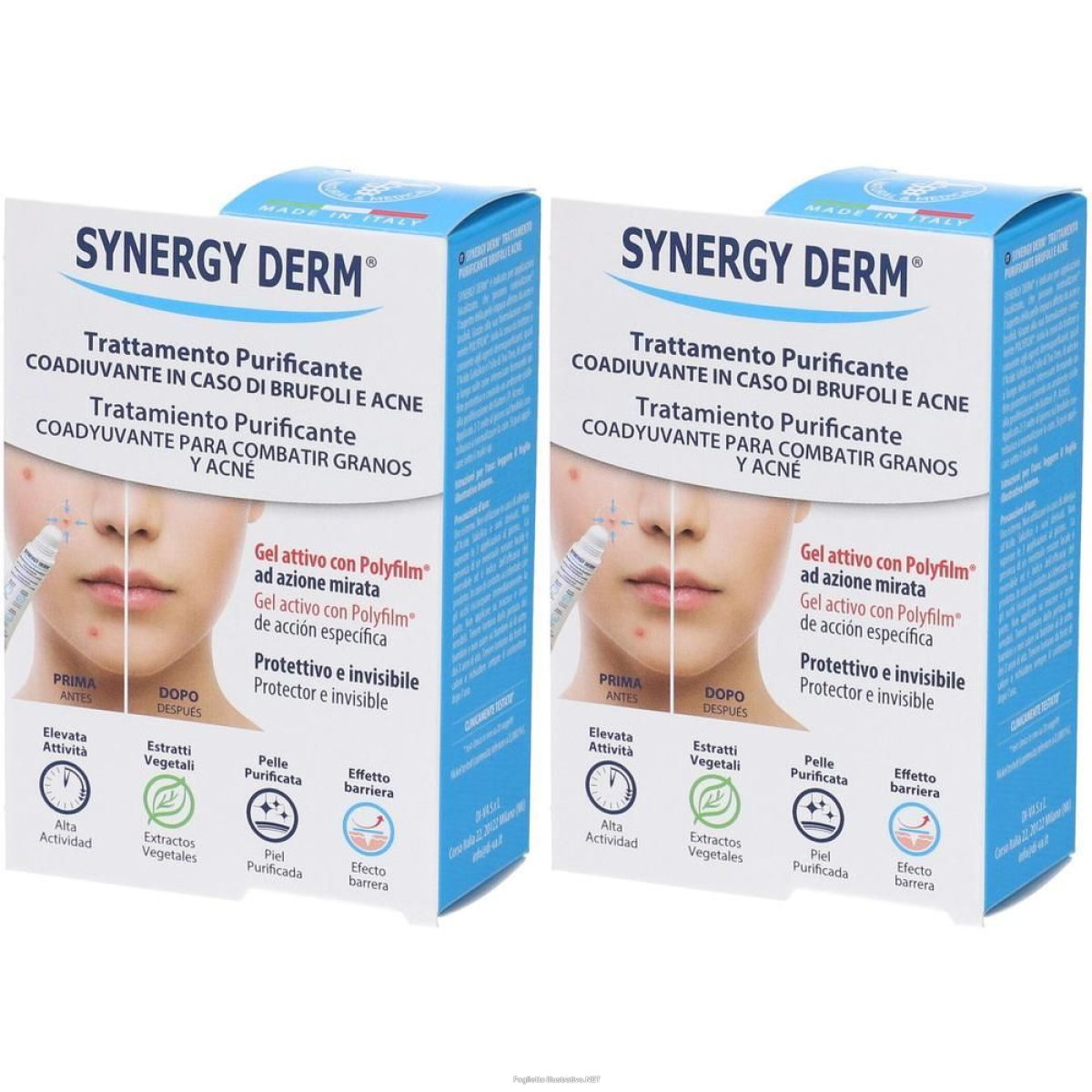 Cerca Offerte di synergy derm trattamento purificante brufoli e acne 2x15 ml crema e acquista online