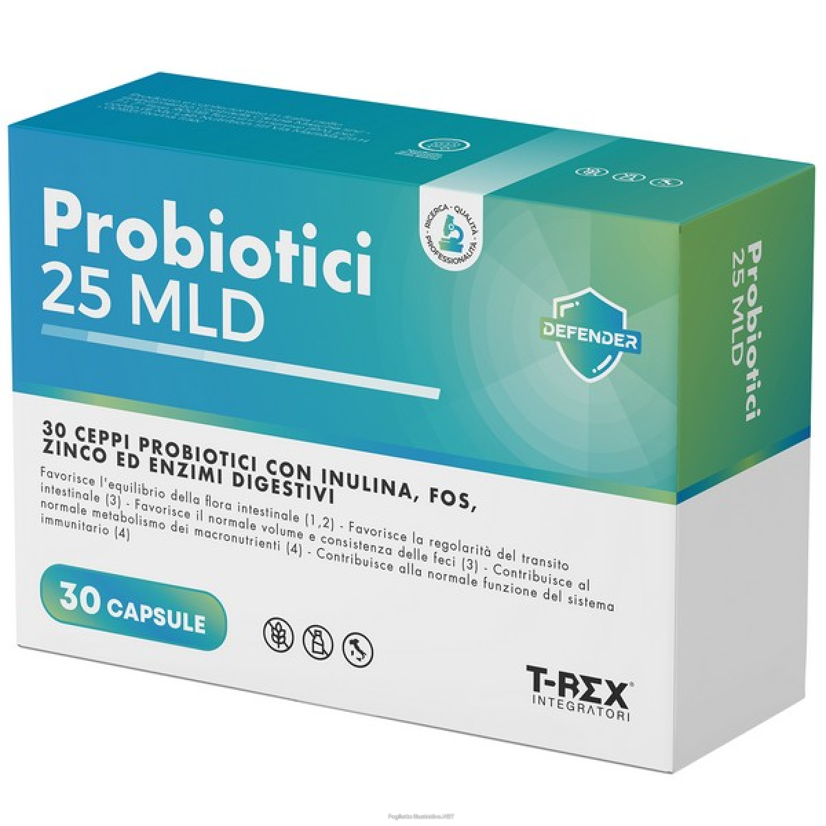 Trova Offerte di t-rex probiotici 25 mld 30 capsule integratore per l'equilibrio della flora intestinale e compra online