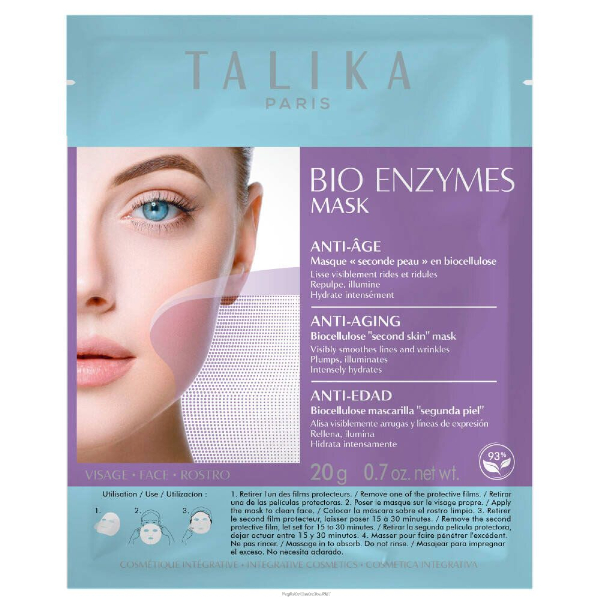 Trova Offerte di talika bio enzymes mask anti-ageing single use 1 pz maschera viso e compra online