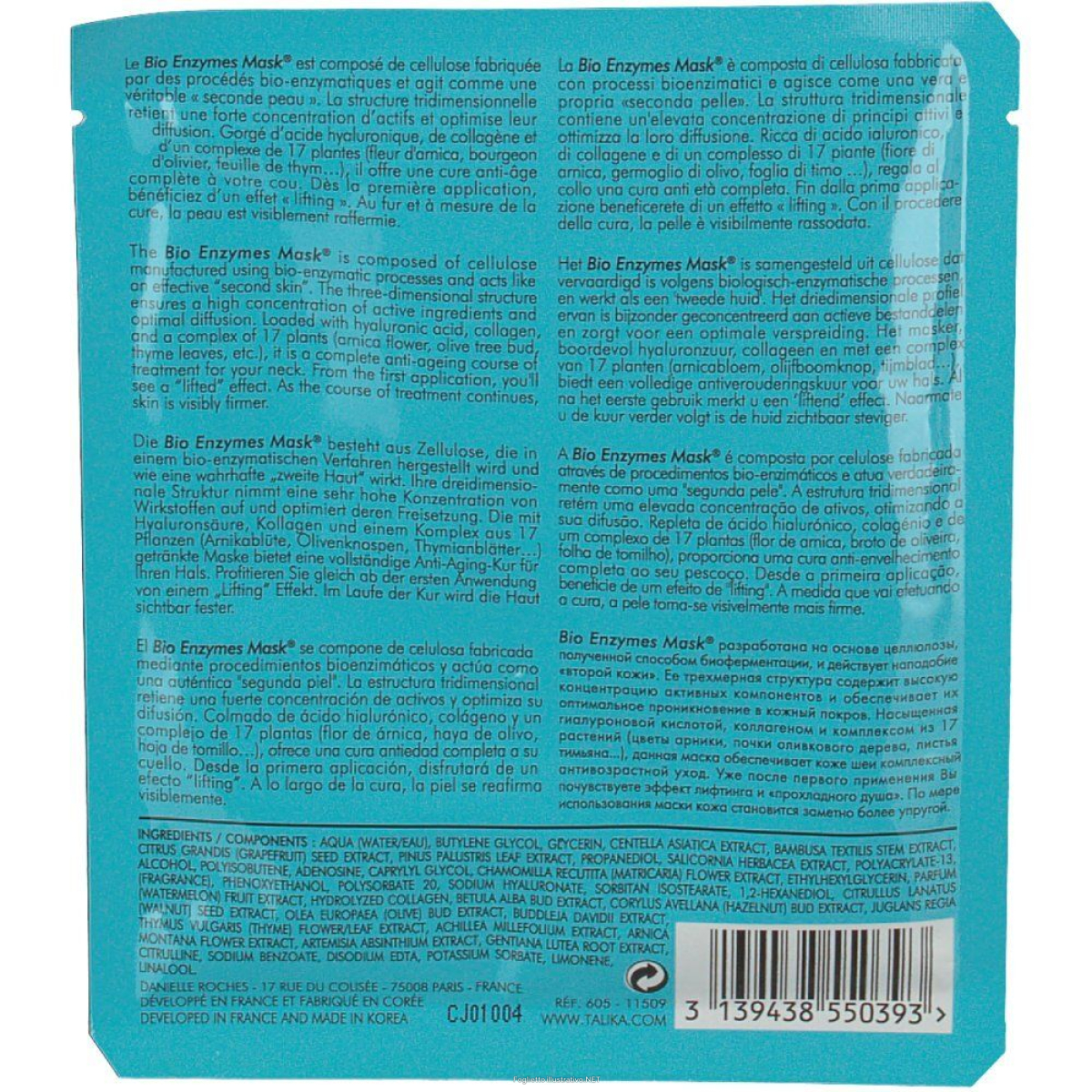 Trova Offerte di talika bio-enzymes neck mask 12 g maschera viso e compra online