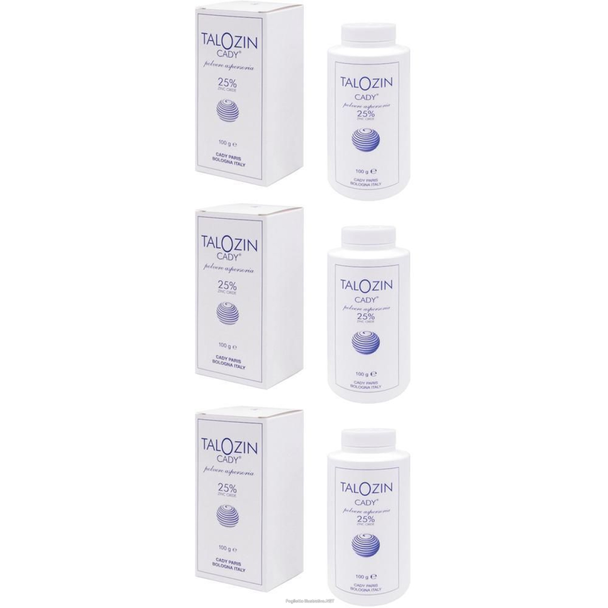 Trova Offerte di talozin cady polvere aspersoria 100 ml 3x100 ml e compra online