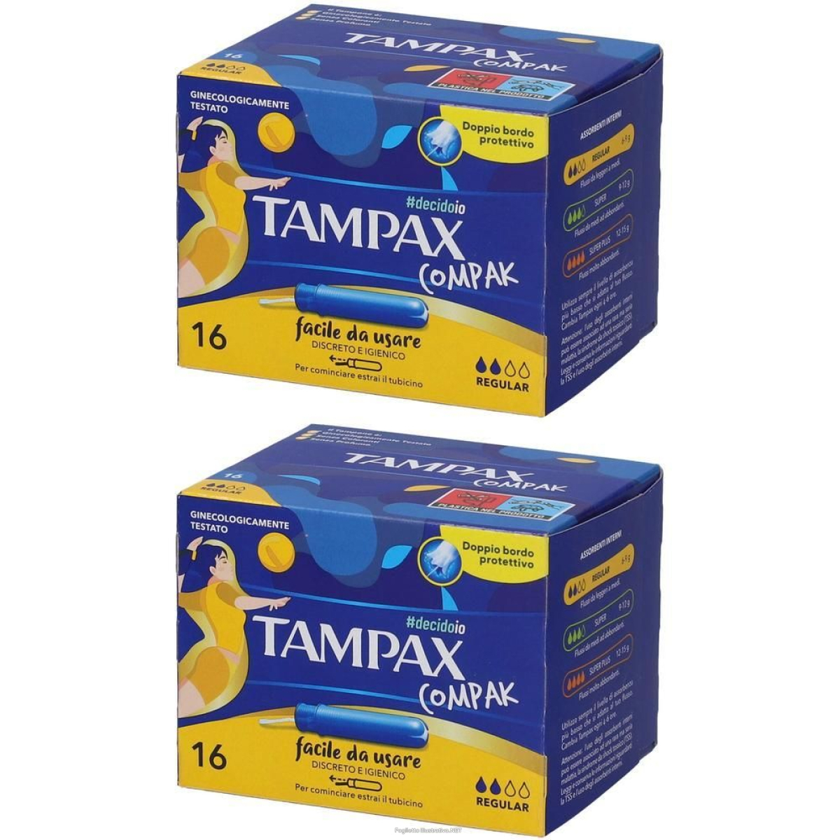 Trova Offerte di tampax compak regular 2x16 pz tampone e compra online