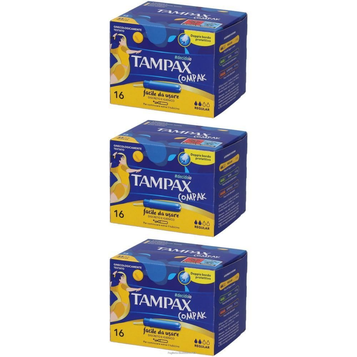 Trova Offerte di tampax compak regular 3x16 pz tampone e compra online