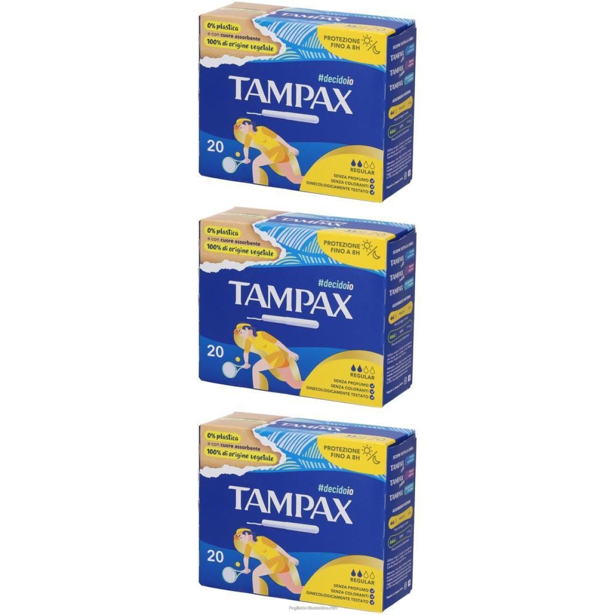 Trova Offerte di tampax regular 3x20 pz tampone e compra online
