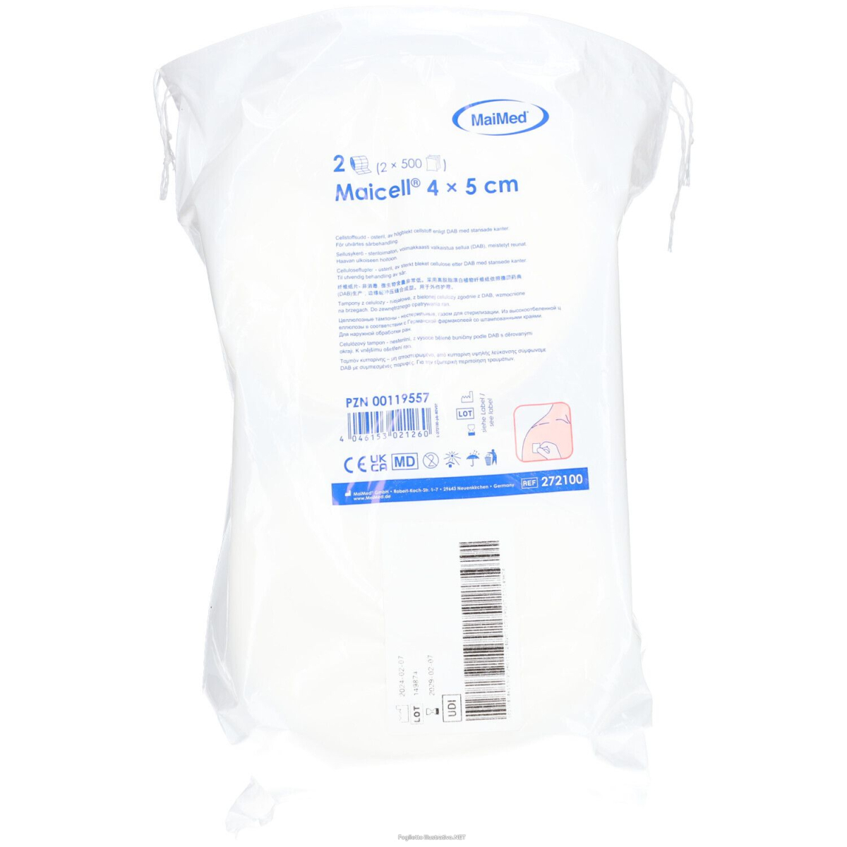 Trova Offerte di tamponi in cellulosa maicell® 4x5 cm, 2 rotoli da 500 pezzi ciascuno. e compra online
