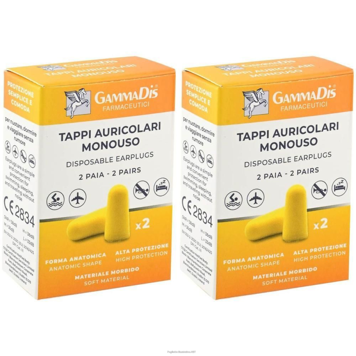 Trova Offerte di tappo auricolare ear gommapiuma 4 pezzi gammadis 2x4 st e compra online