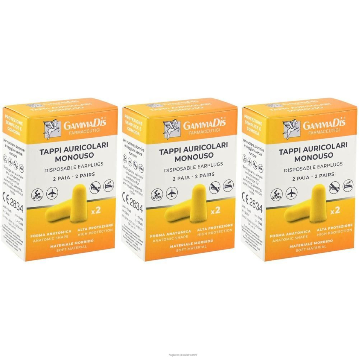 Trova Offerte di tappo auricolare ear gommapiuma 4 pezzi gammadis 3x4 st e compra online