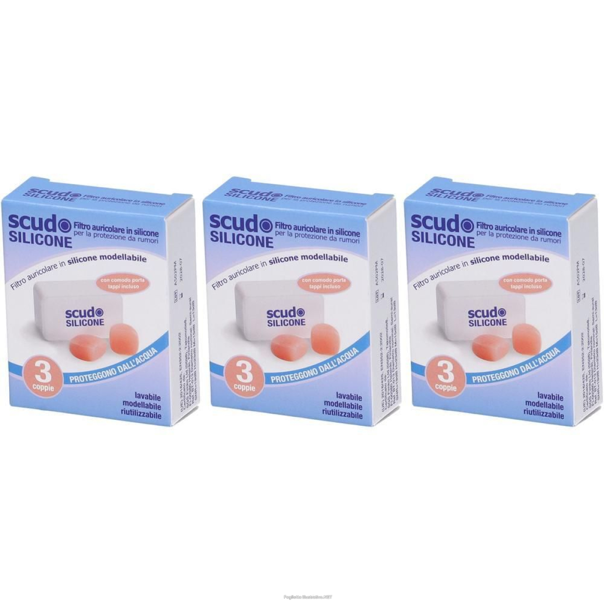 Trova Offerte di tappo auricolare earplug scudo in silicone 3 coppie 3x60 st e compra online