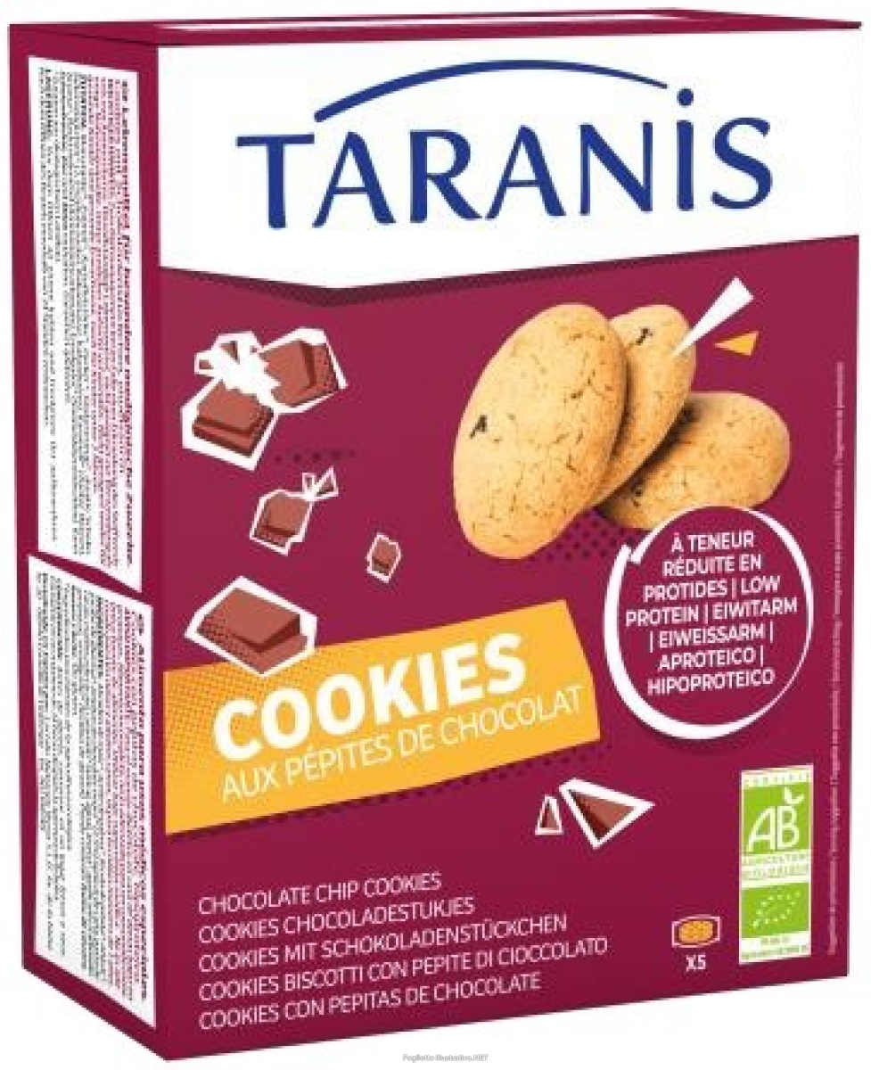 Trova Offerte di taranis cookies con pepite al cioccolato 5 monoporzioni da 32 g e compra online