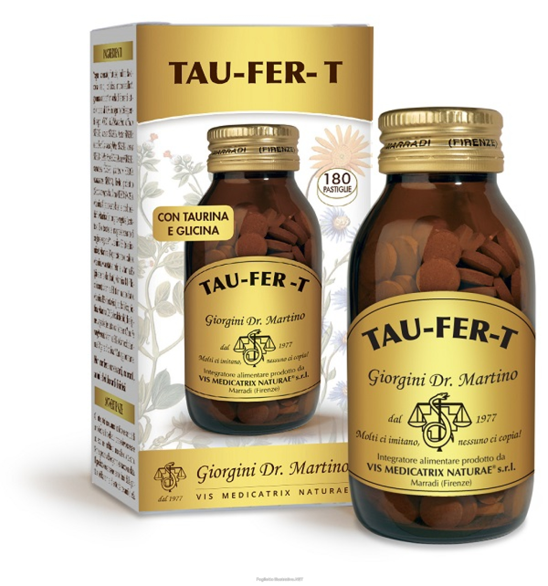 Trova Offerte di tau-fer-t integratore per la funzionalità epatica e digestiva 180 pastiglie e compra online