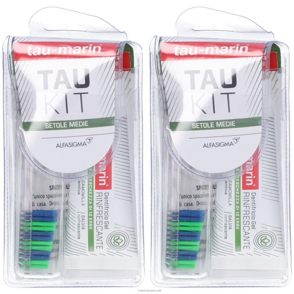 Trova Offerte di tau-marin kit spazzolino medio e dentifricio gel rinfrescate alle erbe e compra online