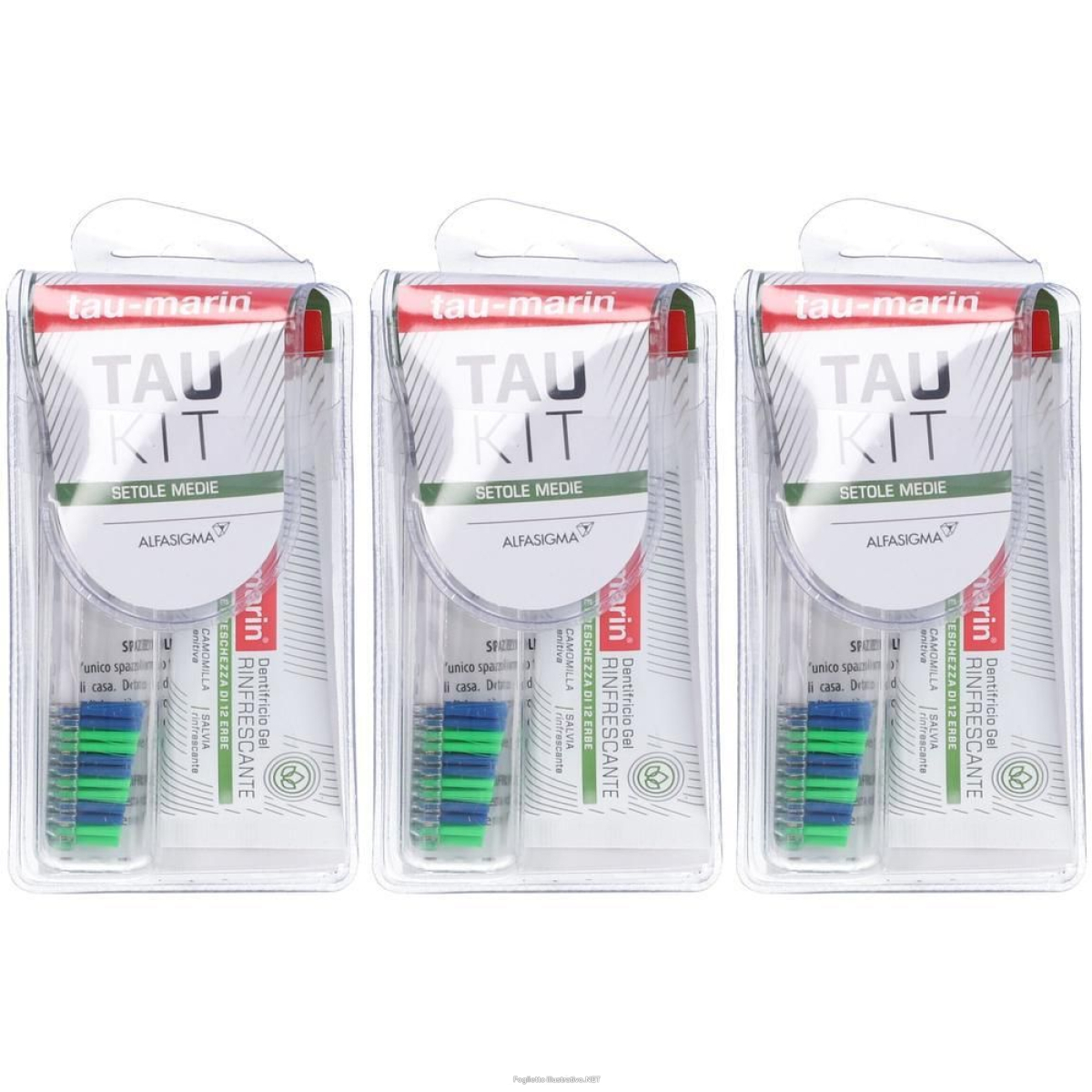 Trova Offerte di tau-marin kit spazzolino medio e dentifricio gel rinfrescate alle erbe e compra online