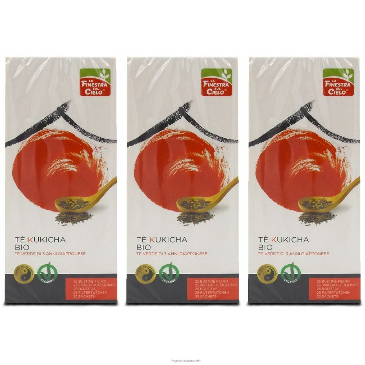 Trova Offerte di tè kukicha bio filtri set da 3 3x25 pz bustine filtro e compra online