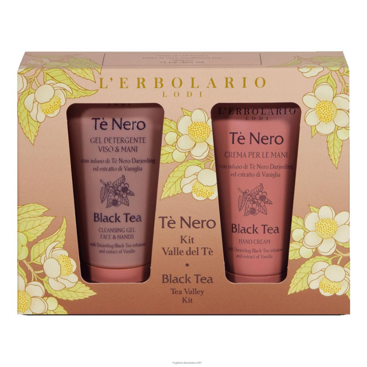 Trova Offerte di te' nero kit valle del te' 1 gel detergente viso & mani 75 ml + 1 crema mani 50 ml e compra online