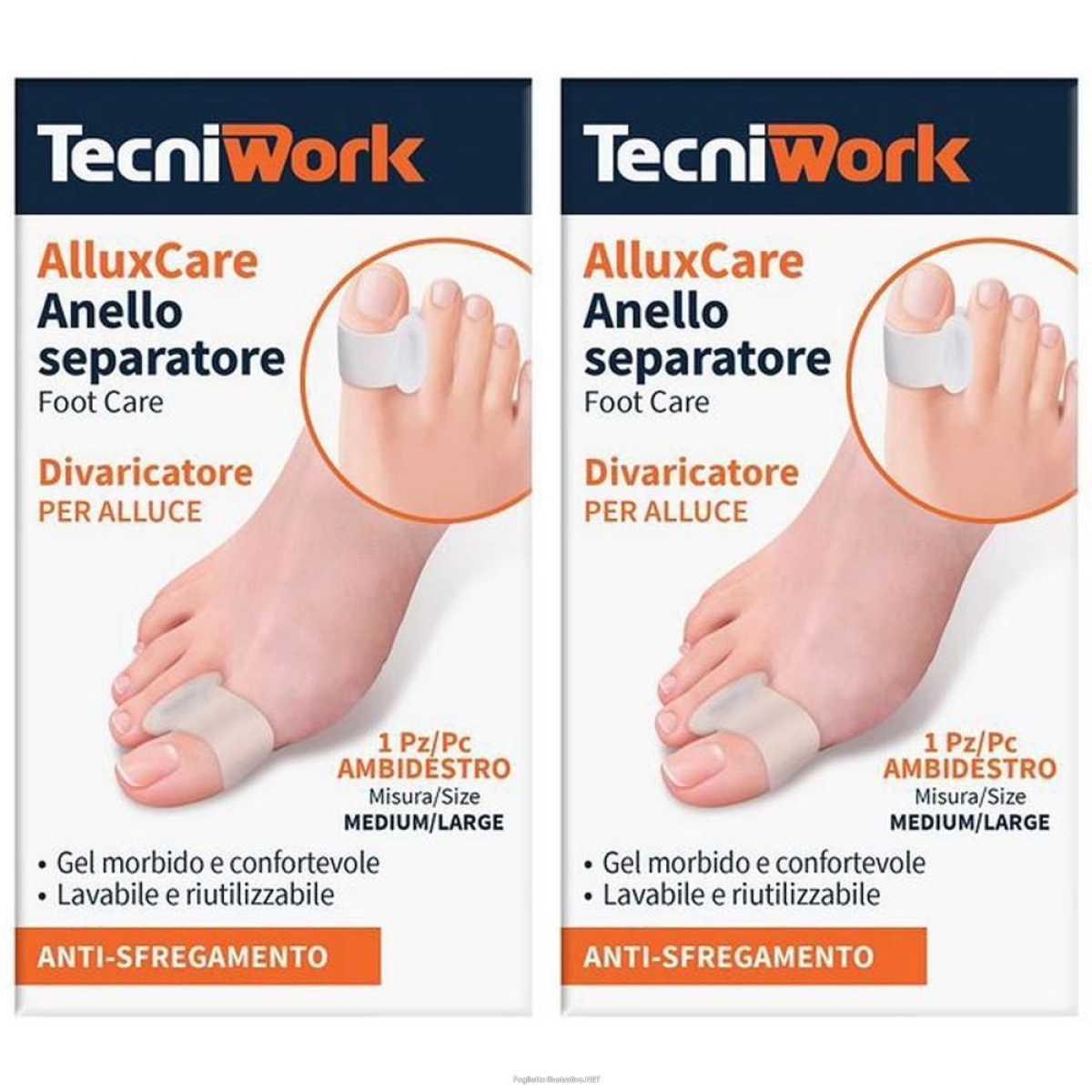 Trova Offerte di tecniwork alluxcare anello separatore divaricatore per alluce - ambide e compra online
