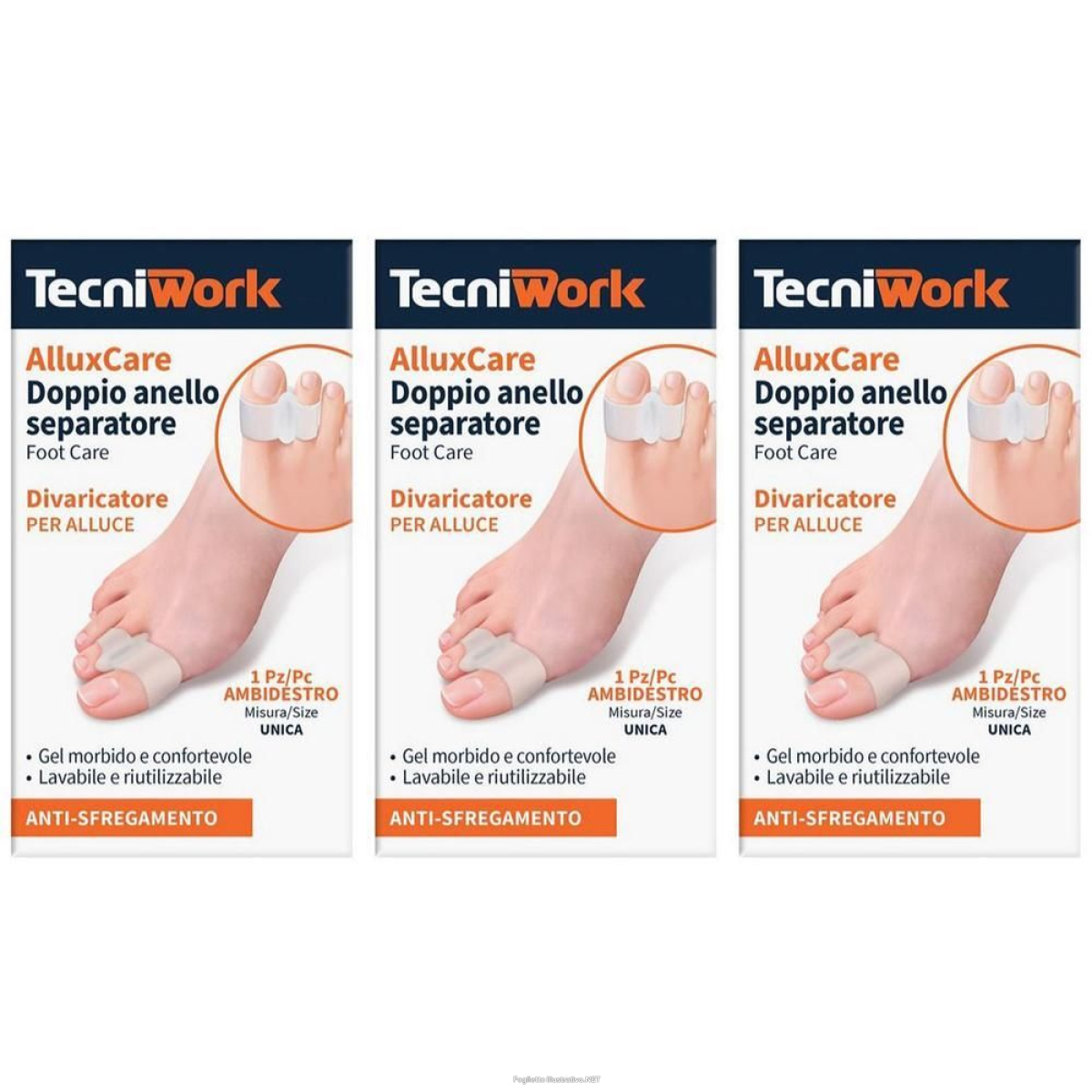 Trova Offerte di tecniwork alluxcare doppio anello separatore per alluce - ambidestro m e compra online