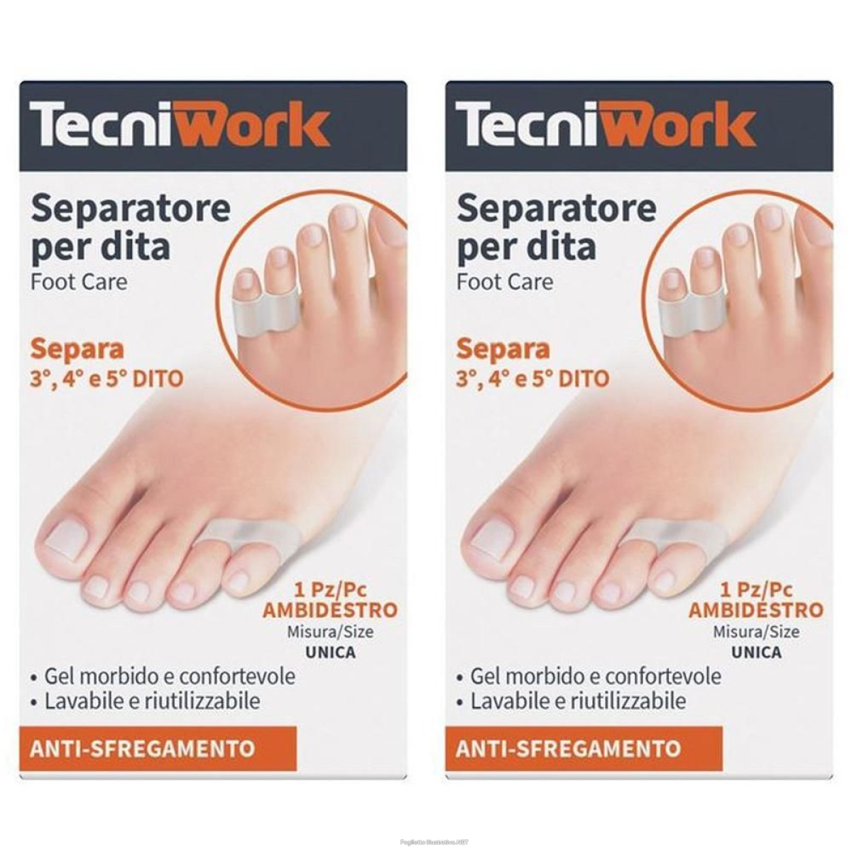 Trova Offerte di tecniwork separatore per dita 3°, 4° e 5° dito - ambidestro misura uni e compra online