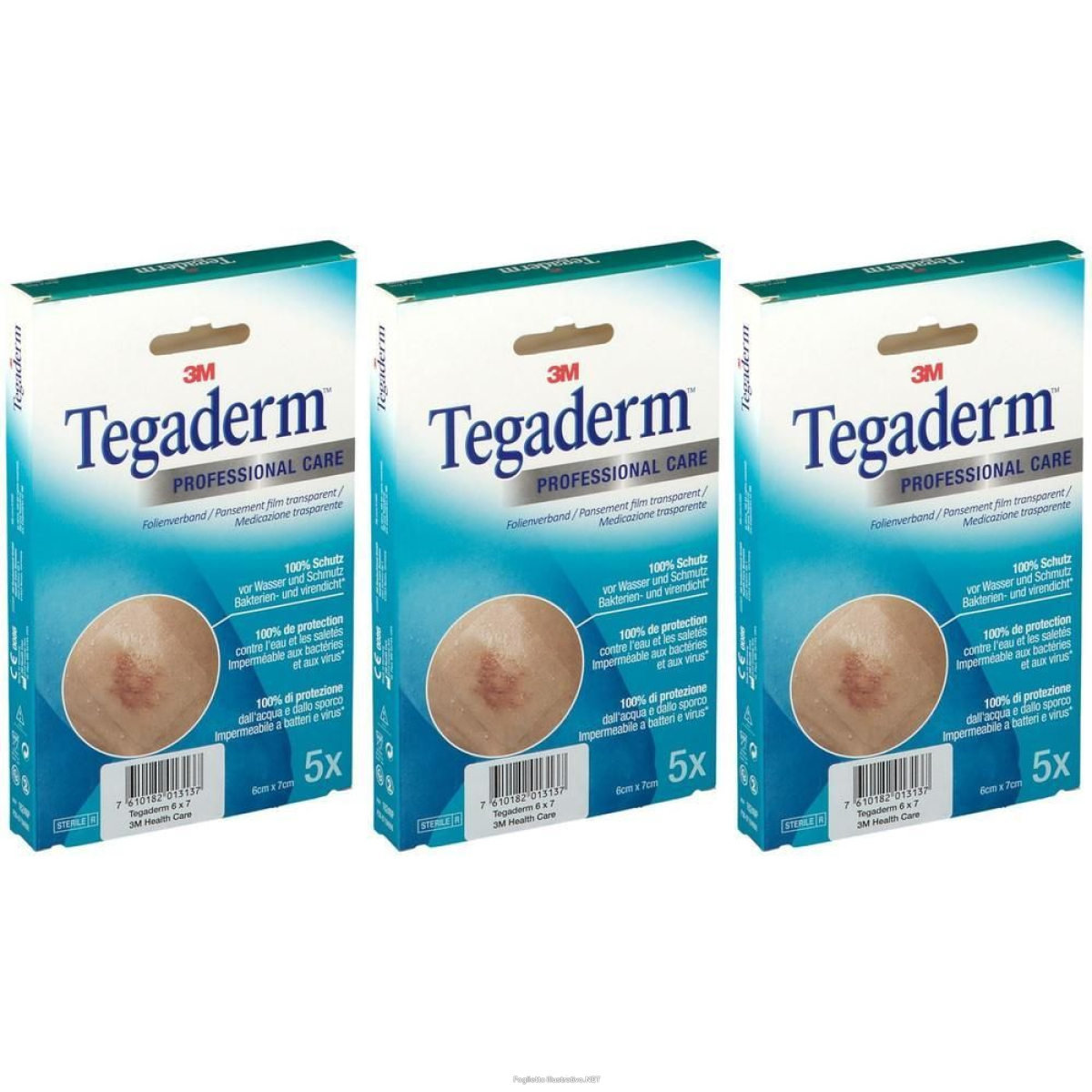 Trova Offerte di Tegaderm Professional Care 6 cm X 7 3x5 Pezzi Compresse Rivestite con e compra online