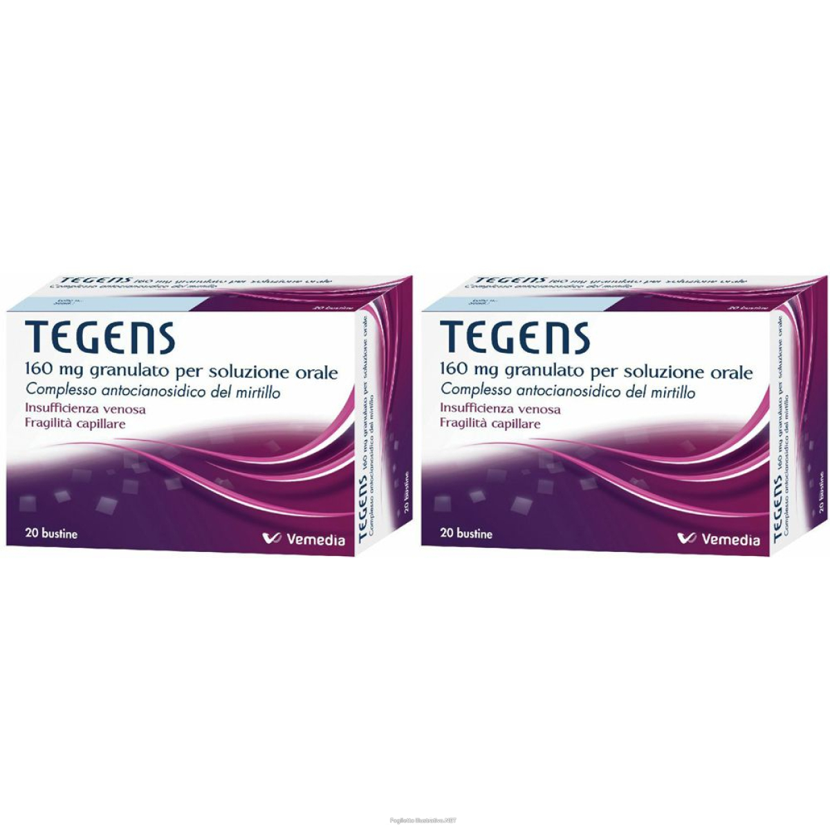 Trova Offerte di tegens 160 mg bustine set da 2 2x20 pz bustina e compra online