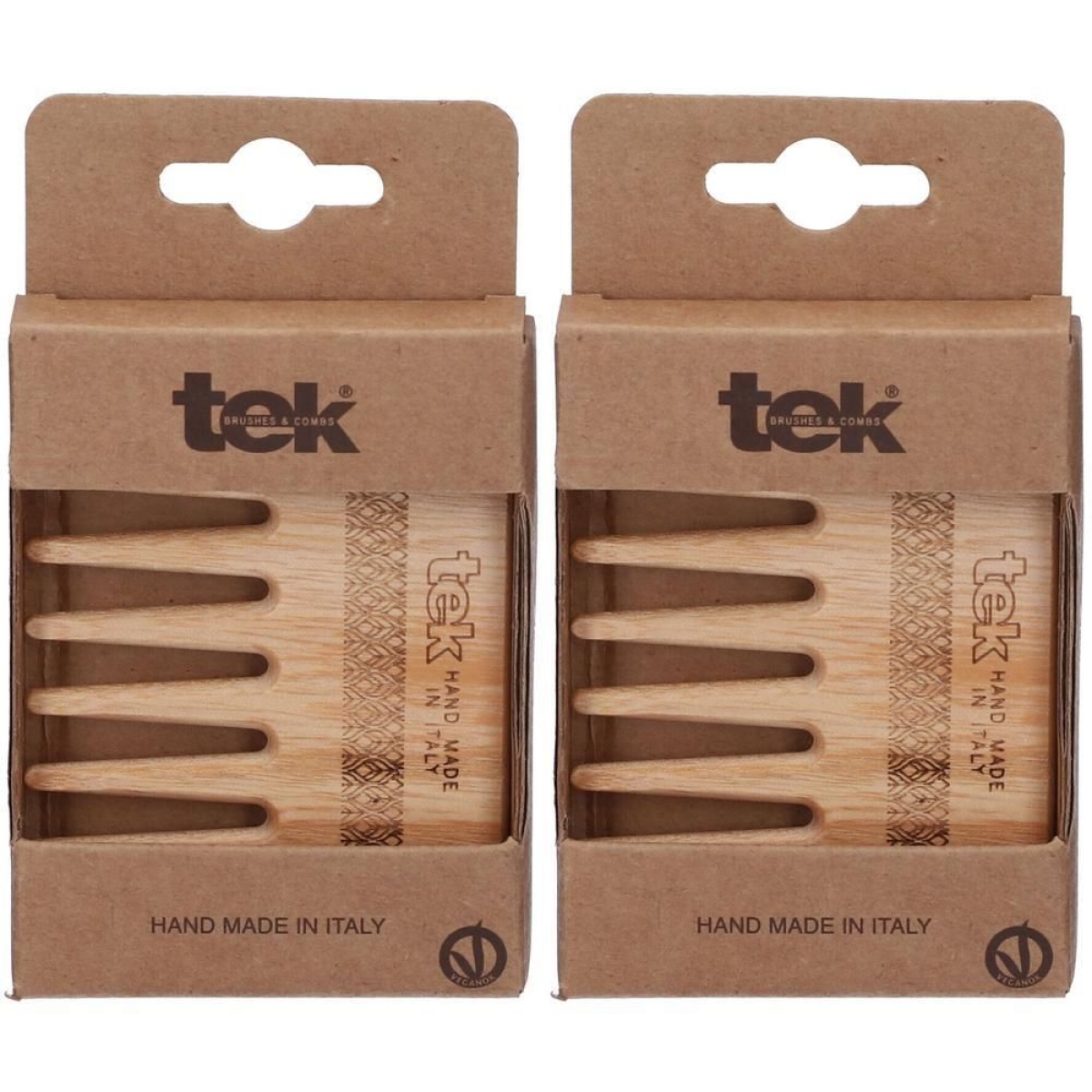 Trova Offerte di Tek pettine afro in frassino denti extra larghi 2x1 st e compra online