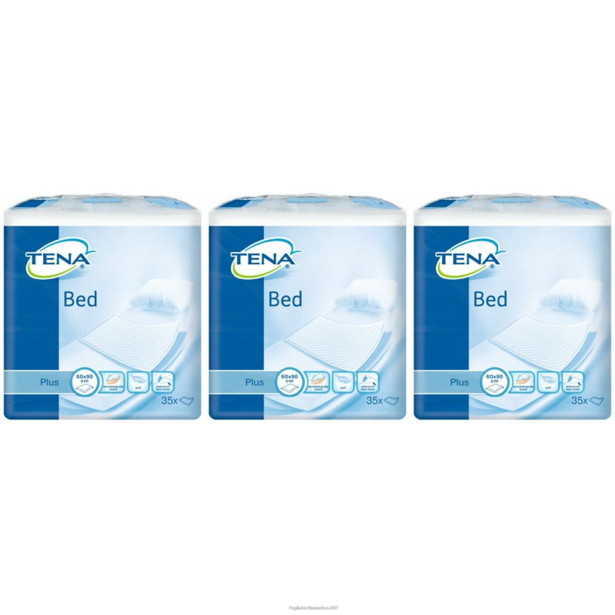 Trova Offerte di tena® bed plus 60x90 cm set da 3 3x35 pz rivestimento protettivo e compra online