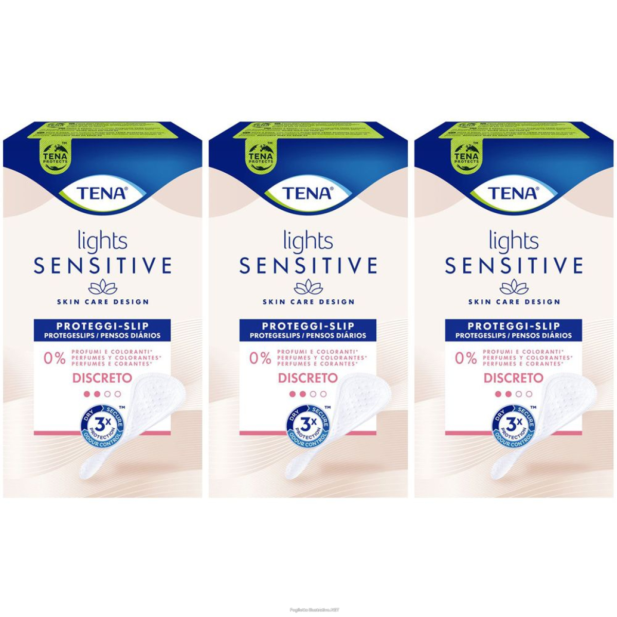 Trova Offerte di tena® lights proteggi-slip discreto set da 3 3x28 pz assorbenti e compra online