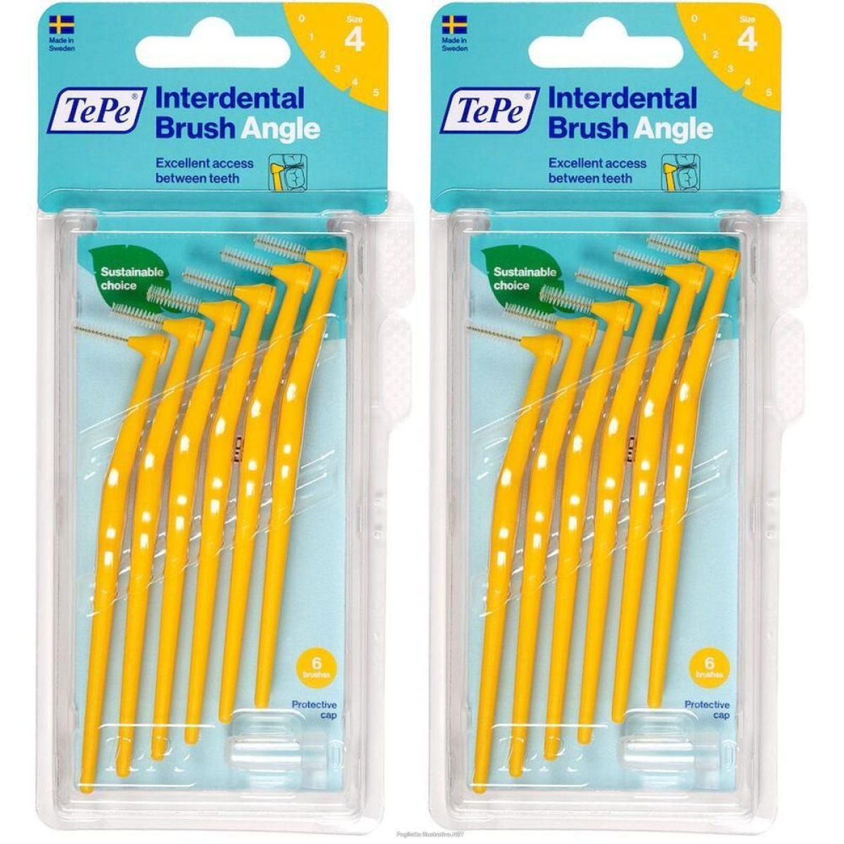 Trova Offerte di tepe angle™ scovolino giallo 0,7mm 2x6 pz spazzolino da denti e compra online