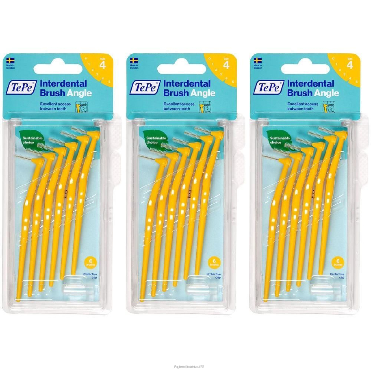 Trova Offerte di tepe angle™ scovolino giallo 0,7mm 3x6 pz spazzolino da denti e compra online
