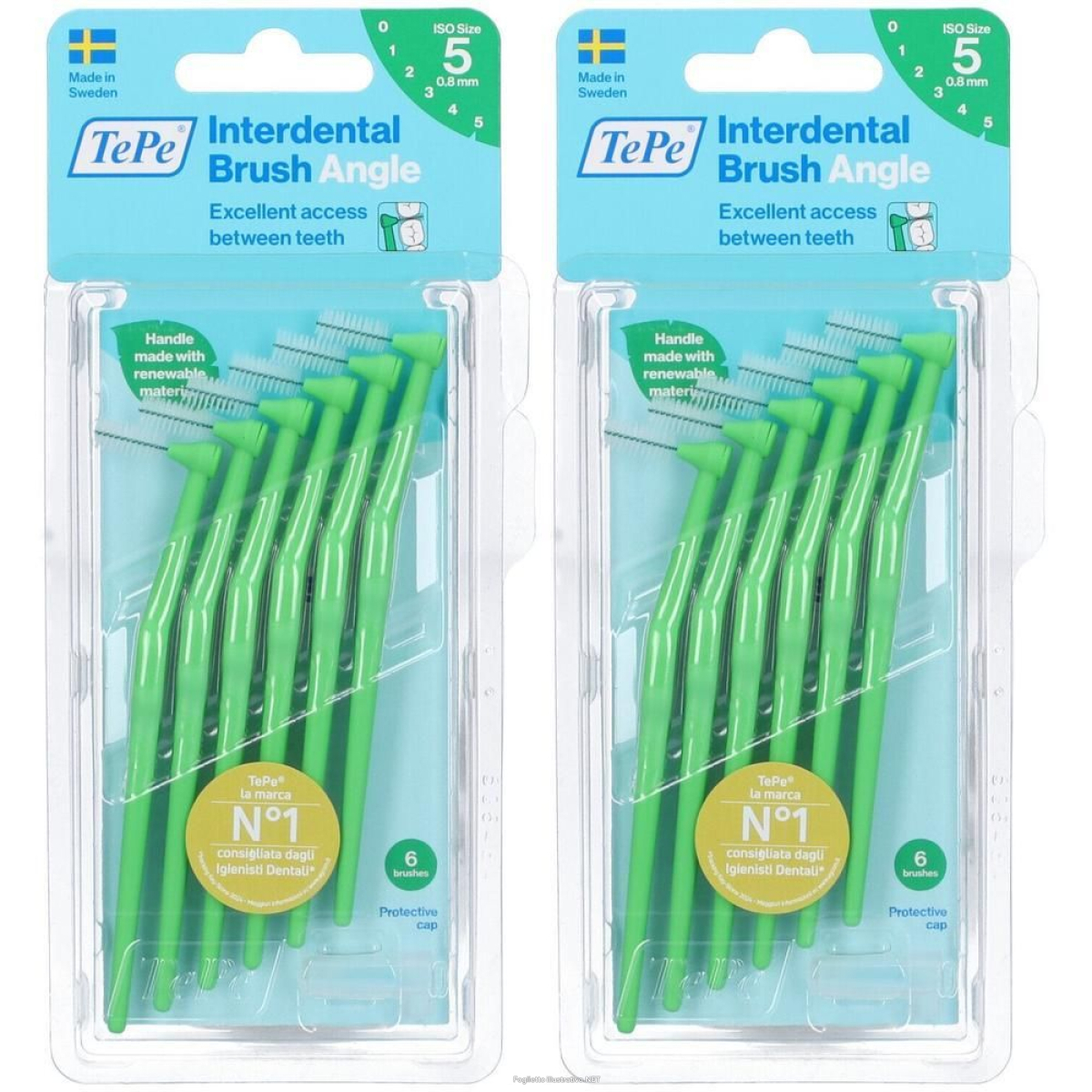 Trova Offerte di tepe angle™ scovolino verde 0,8mm 2x6 st e compra online