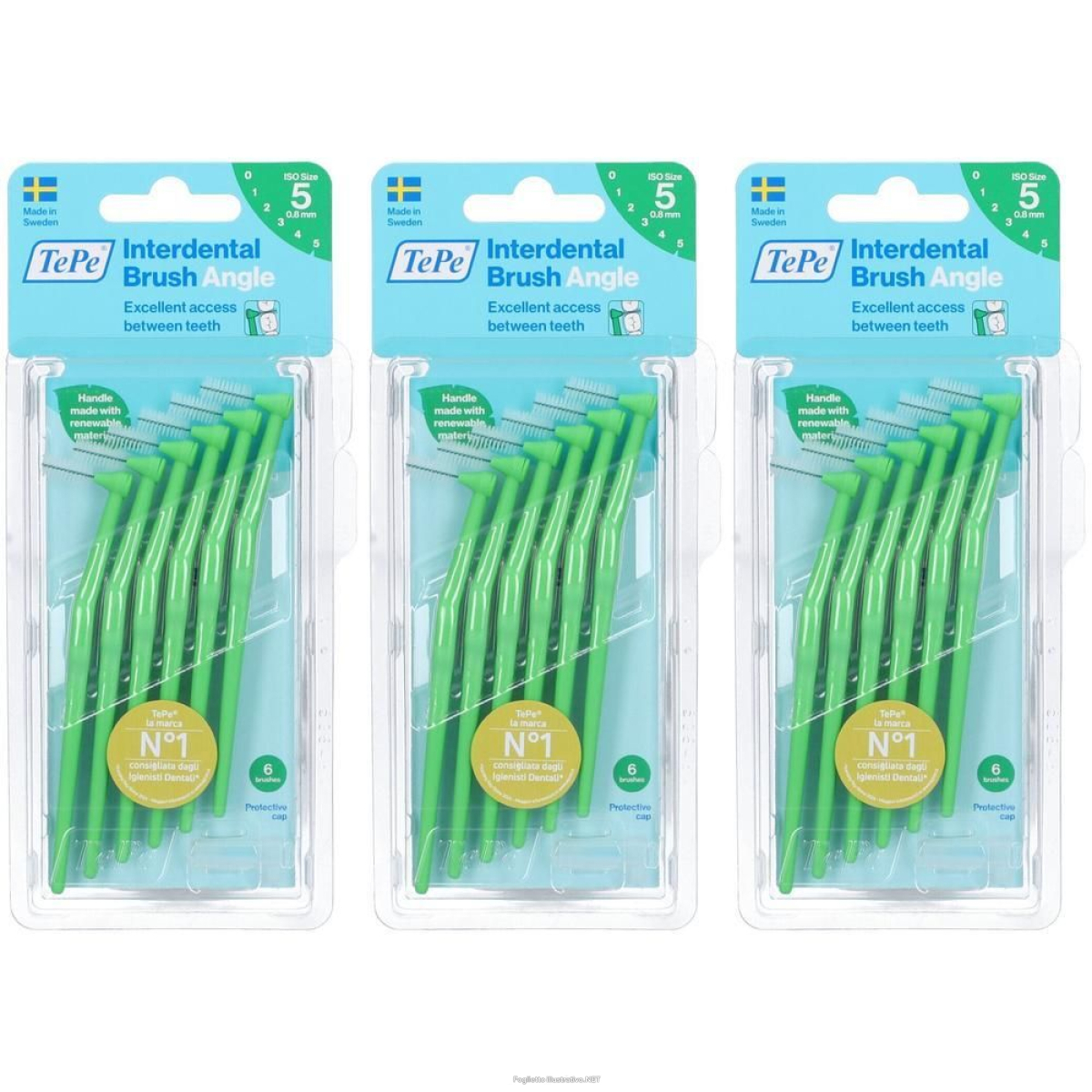 Trova Offerte di tepe angle™ scovolino verde 0,8mm 3x6 st e compra online