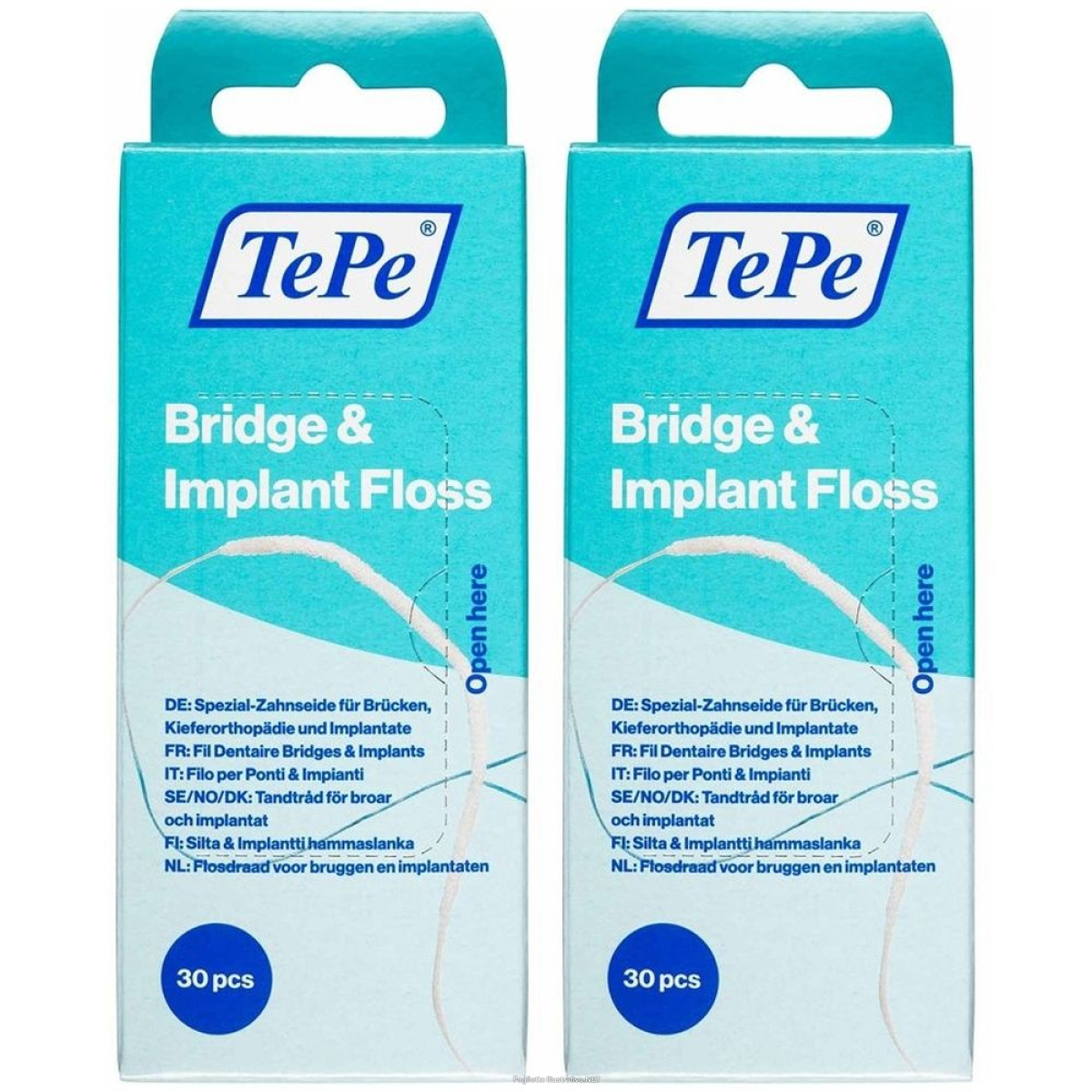 Trova Offerte di tepe filo ponti & impianti bridge implant floss 30 pezzi set da e compra online
