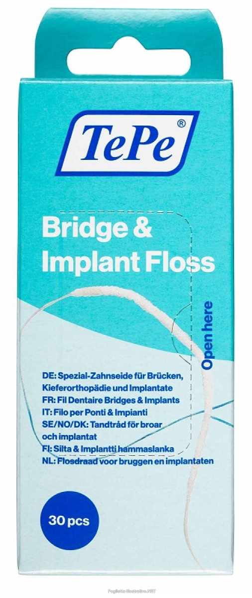 Trova Offerte di tepe filo ponti & impianti tepe bridge & implant floss 30 pezzi e compra online