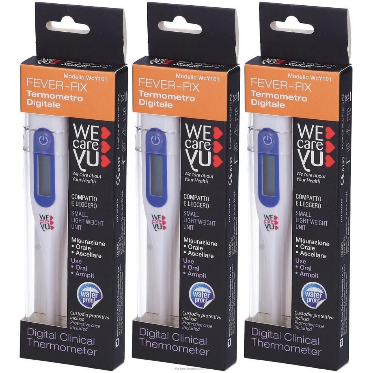 Trova Offerte di termometro digitale rigido wecareyu fever fix 1 pezzo 3x1 st e compra online