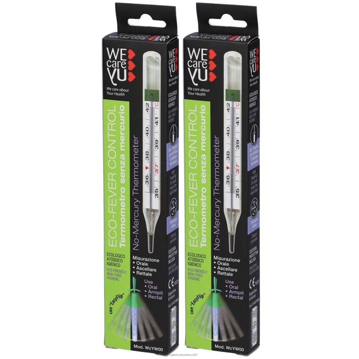 Trova Offerte di termometro ecologico galistan wecareyu fever eco 1 pezzo set da 2 2x1 e compra online