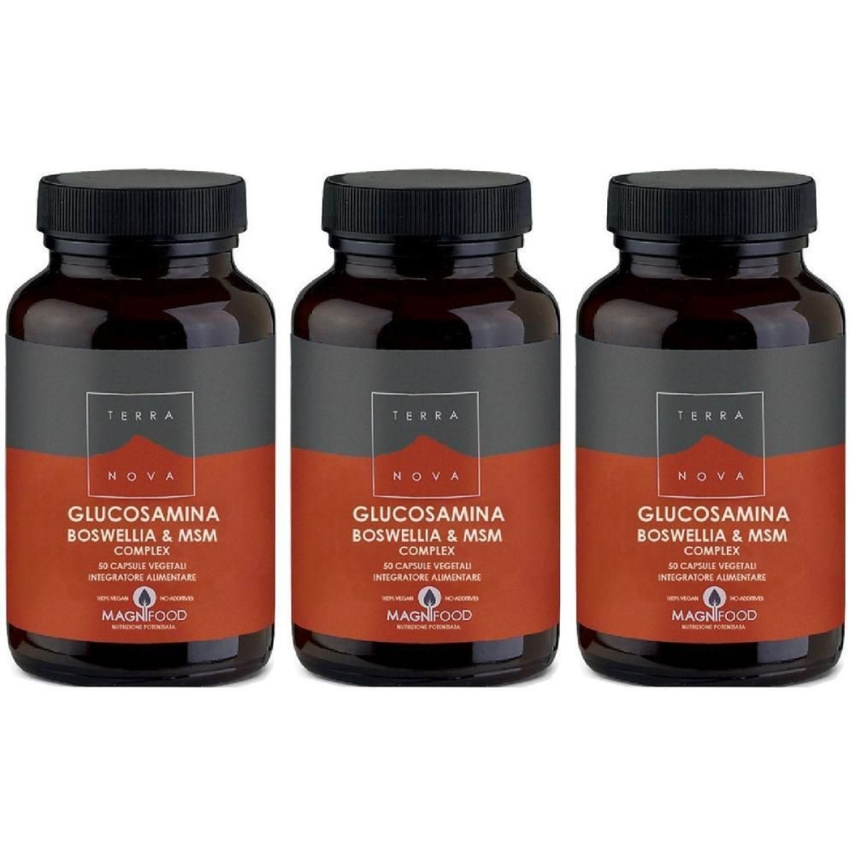 Trova Offerte di terranova glucosamina boswellia & msm complex capsule 3x50 pz e compra online