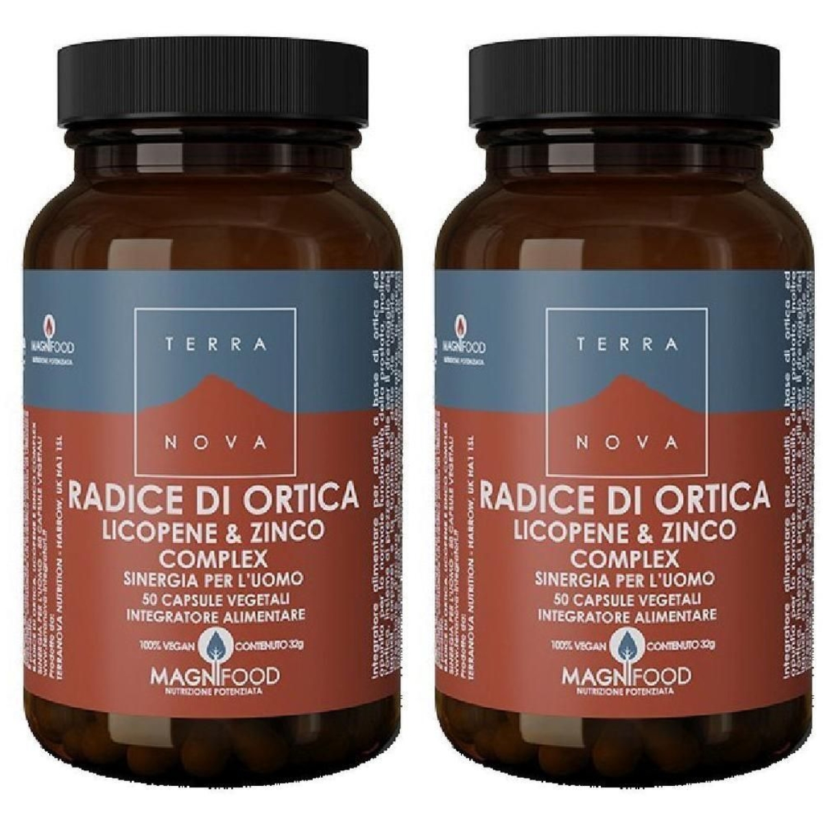 Trova Offerte di Terranova Radice Ortica Licopene Zinco Sinergia Uomo Capsule 2x50 Pezzi C e compra online
