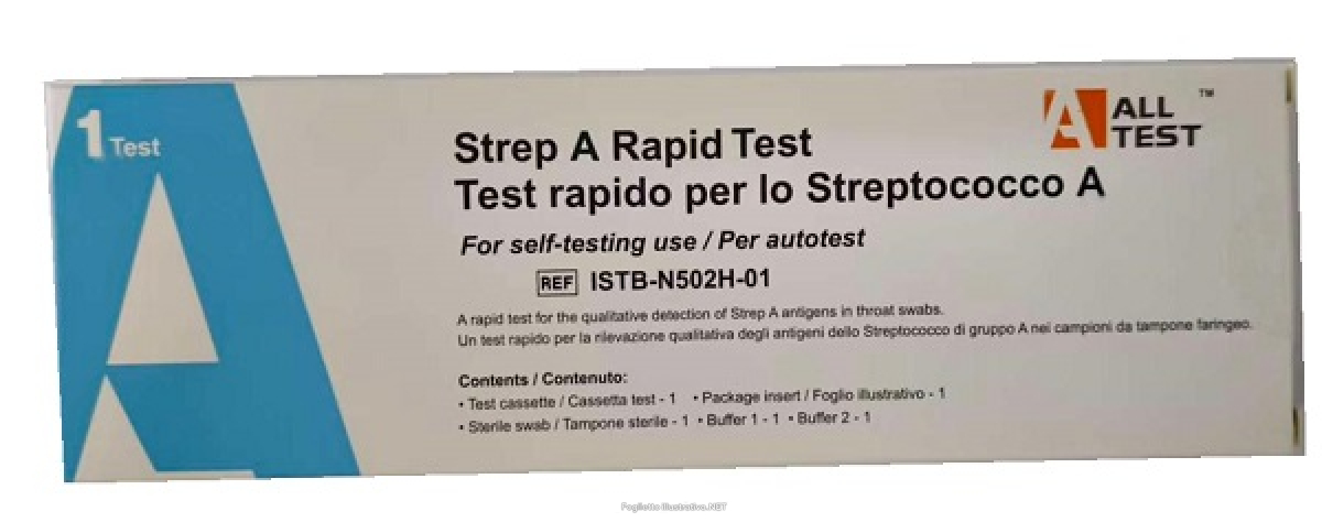 Trova Offerte di test antigenico rapido alltest strep a rilevazione qualitativa antigeni streptococco a nei campioni di tampone faringeo auto raccolti e compra online