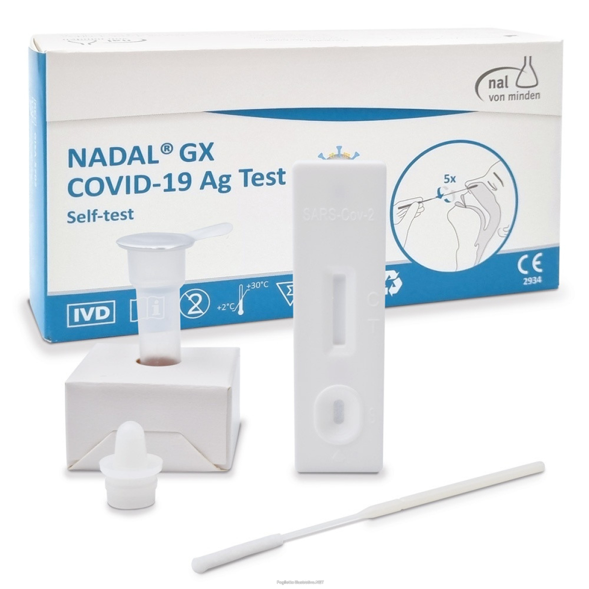 Trova Offerte di test antigenico rapido covid-19 nadal autodiagnostico determinazione qualitativa antigeni sars-cov-2 in tamponi nasali mediante immunocromatografia e compra online